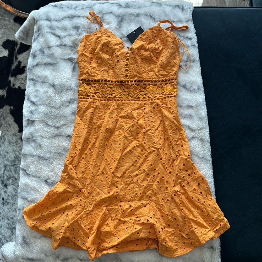 NWT Yellow Lace Sun Dress